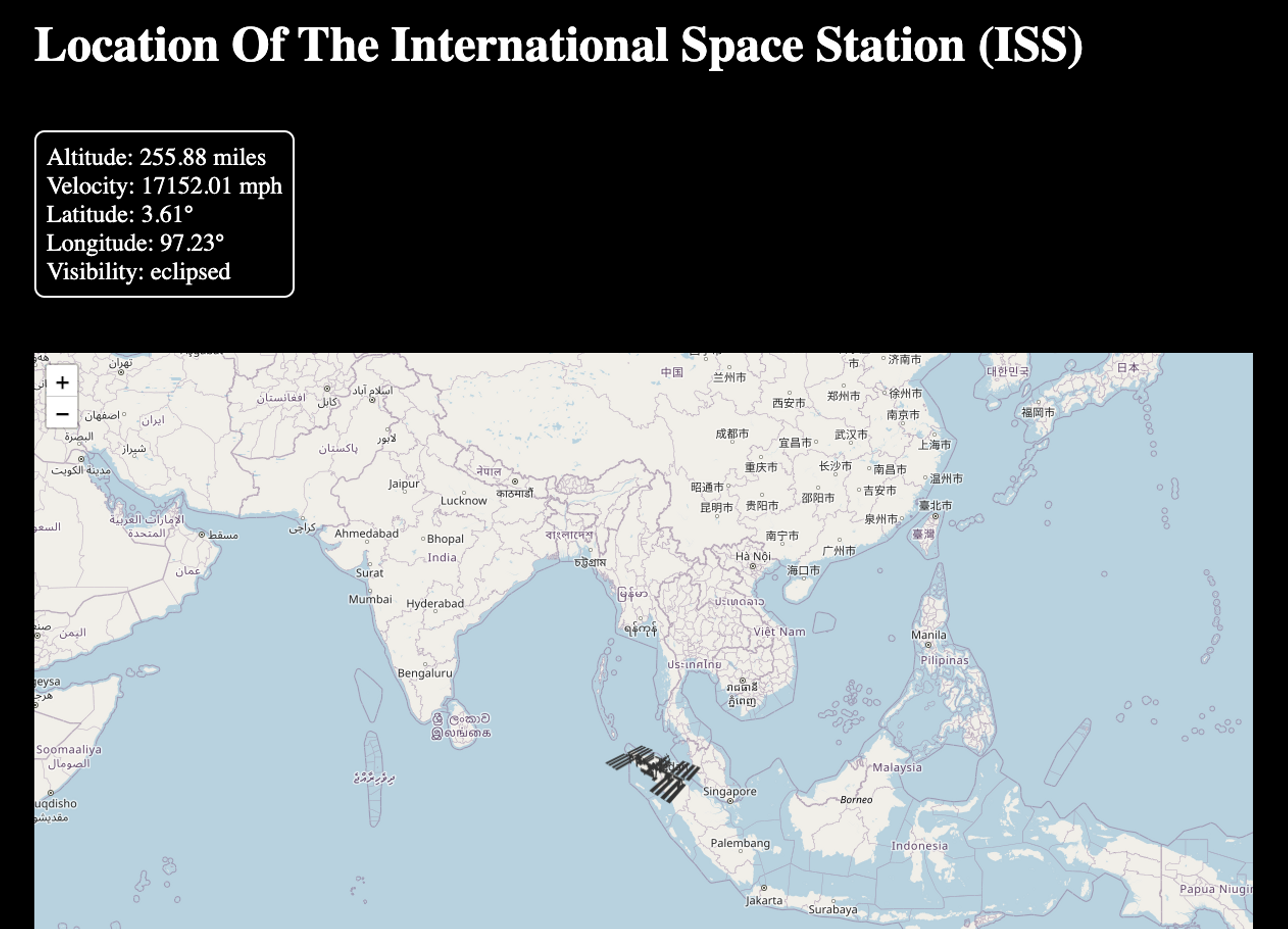 International Space Station Tracker